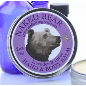 Naked Bear Hand Balm Lavender & Citrus 2oz Tin Naked Bear, natural, Hand Balm, Lavender, Citrus